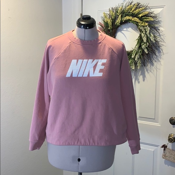 dusty rose nike sweatshirt